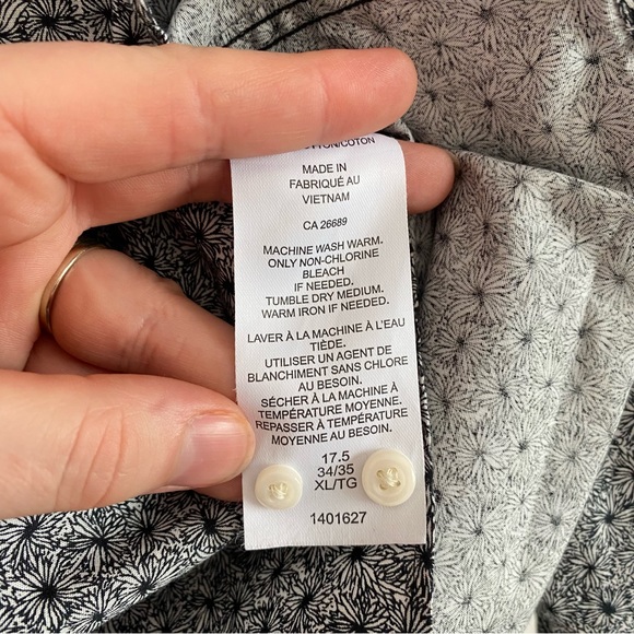 Ben Sherman Black Floral Button Up Dress Shirt - Picture 11 of 11